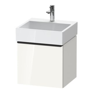 Duravit Meuble sous lavabo D-Neo 48,4x44,2cm, noir/blanc brillant, 1 tiroir, suspendu
