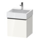 Duravit Meuble sous lavabo D-Neo 48,4x44,2cm, noir/blanc brillant, 1 tiroir, suspendu-1