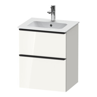 Duravit Meuble sous lavabo D-Neo 51x40,2 cm, 1 porte, 1 tiroir, blanc brillant