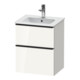 Duravit Meuble sous lavabo D-Neo 51x40,2 cm, 1 porte, 1 tiroir, blanc brillant-1