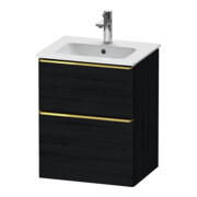 Duravit Meuble sous lavabo D-Neo 51x40,2 cm, 1 porte, 1 tiroir, blanc brillant/éclat œuf