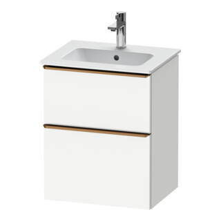 Duravit Meuble sous lavabo D-Neo 51x40,2 cm, 1 porte, 1 tiroir, blanc mat