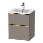 Duravit Meuble sous-lavabo D-Neo 51x40,2 cm, 1 porte, 1 tiroir, blanc poli/Bas ma