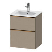 Duravit Meuble sous lavabo D-Neo 51x40,2 cm, 1 porte, 1 tiroir, bois, blanc lin