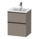 Duravit Meuble sous-lavabo D-Neo 51x40,2 cm, 1 porte, 1 tiroir, bois, noir/Bas ma-1