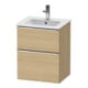 Duravit Meuble sous lavabo D-Neo 51x40,2 cm, 1 porte, 1 tiroir, chêne/Naturel-1