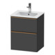 Duravit Meuble sous-lavabo D-Neo 51x40,2 cm, 1 porte, 1 tiroir, gris mat-1