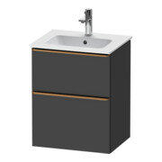 Duravit Meuble sous-lavabo D-Neo 51x40,2 cm, 1 porte, 1 tiroir, gris mat