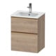 Duravit Meuble sous-lavabo D-Neo 51x40,2 cm, 1 porte, 1 tiroir, wd, b geb/Ei ma-1
