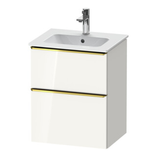 Duravit Meuble sous lavabo D-Neo 51x40,2 cm, 1 porte, 1 tiroir, wd, blanc poli/hgl