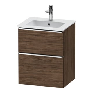 Duravit Meuble sous-lavabo D-Neo 51x40,2 cm, 1 porte, 1 tiroir, wd, ch/nb foncé
