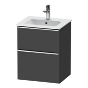 Duravit Meuble sous lavabo D-Neo 51x40,2 cm, 1 porte, 1 tiroir, wd, chr/Grap ma