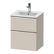 Duravit Meuble sous-lavabo D-Neo 51x40,2 cm, 1 porte, 1 tiroir, wd, chr/Taupe ma