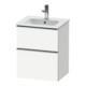 Duravit Meuble sous lavabo D-Neo 51x40,2 cm, 1 porte, 1 tiroir, wd, ES blanc/gris ma-1