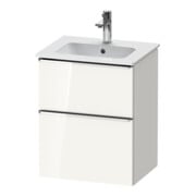 Duravit Meuble sous-lavabo D-Neo 51x40,2 cm, 1 tiroir, 1 porte, wd, chr/blc laqué brillant