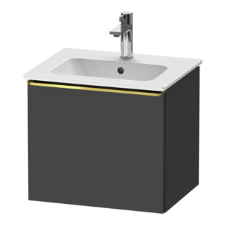 Duravit Meuble sous-lavabo D-Neo 51x40,2x44 cm, 1 porte, wd, g pol/Graphit ma