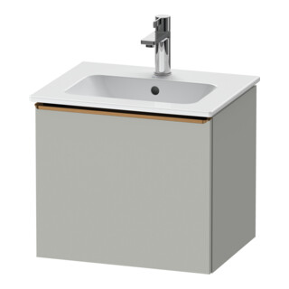 Duravit Meuble sous lavabo D-Neo 51x40,2x44 cm, 1 tiroir, bois, bronze vieilli/gris mat