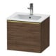 Duravit Meuble sous-lavabo D-Neo 51x40,2x44 cm, 1 tiroir, noyer foncé, brillant-1