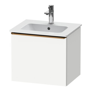 Duravit Meuble sous-lavabo D-Neo 51x40,2x44 cm, 1 tiroir, suspendu, bronze mat/blanc