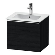 Duravit Meuble sous lavabo D-Neo 51x40,2x44 cm, 1 tiroir, suspendu, chrome/chêne noir-1