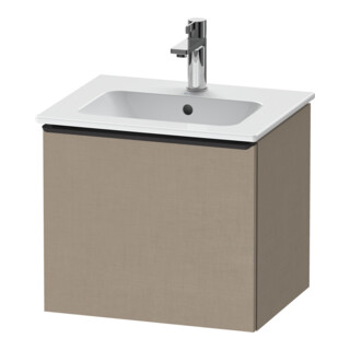 Duravit Meuble sous lavabo D-Neo 51x40,2x44 cm, 1 tiroir, suspendu, noir/lin