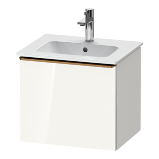 Duravit Meuble sous-lavabo D-Neo 51x40,2x44 cm, 1 tiroir, wd, bronzé/blanc brillant