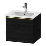 Duravit Meuble sous lavabo D-Neo 51x40,2x44 cm, 1 tiroir, wd, doré poli/chêne noir