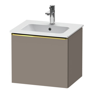 Duravit Meuble sous lavabo D-Neo 51x40,2x44 cm, 1 tiroir, wd, laqué or/ma basalte