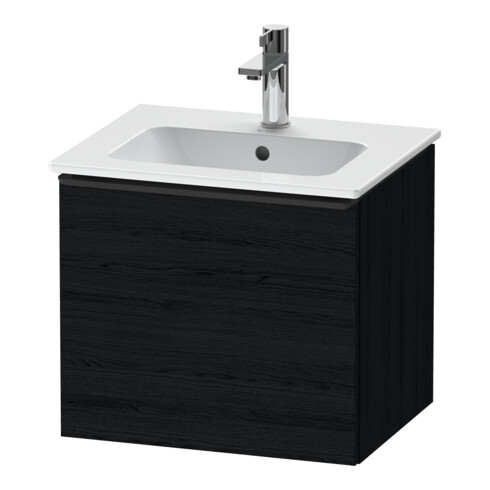 Duravit Meuble sous-lavabo D-Neo 51x40,2x44 cm, 1 tiroir, wd, noir/chêne sw