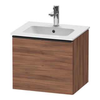 Duravit Meuble sous lavabo D-Neo 51x40,2x44 cm, 1 tiroir, wd, noir/noisette naturel