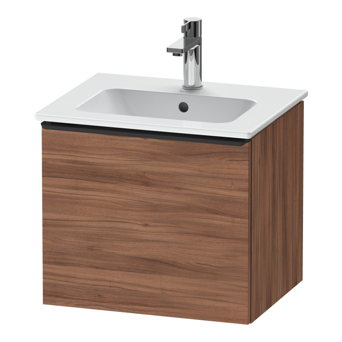 Duravit Meuble sous lavabo D-Neo 51x40,2x44 cm, 1 tiroir, wd, noir/noisette naturel