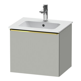 Duravit Meuble sous-lavabo D-Neo 51x40,2x44 cm, 1 tiroir, wd, or poli/gris mat