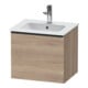 Duravit Meuble sous-lavabo D-Neo 51x40,2x44cm, 1 tiroir, wd, noir/Marbre Ei-1