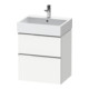 Duravit Meuble sous-lavabo D-Neo 58,4x44,2 cm, avec miroir, 1 tiroir, 1 coulissant-1