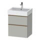 Duravit Meuble sous lavabo D-Neo 58,4x44,2 cm, b chêne/gris, 1 porte, 1 tiroir-1