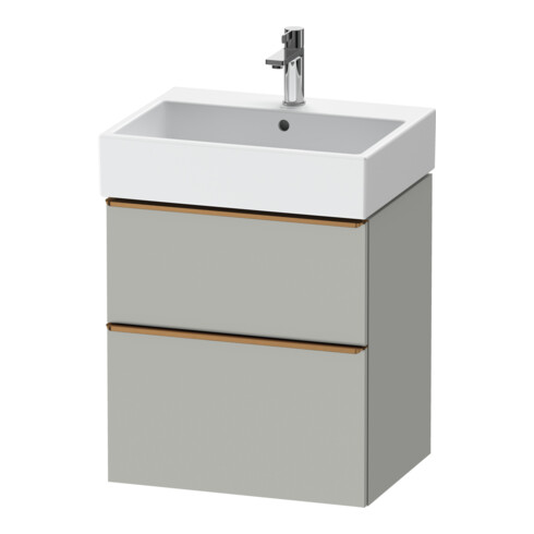 Duravit Meuble sous lavabo D-Neo 58,4x44,2 cm, b chêne/gris, 1 porte, 1 tiroir