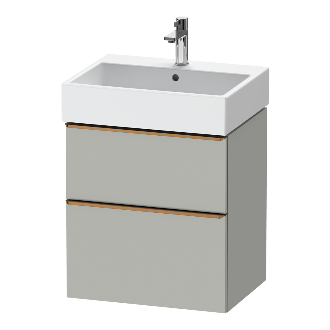Duravit Meuble sous lavabo D-Neo 58,4x44,2 cm, b chêne/gris, 1 porte, 1 tiroir