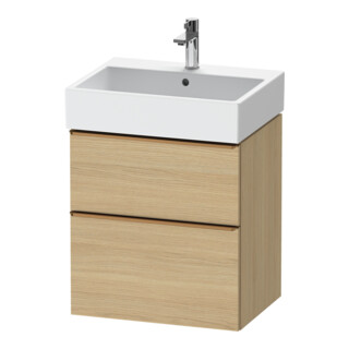 Duravit Meuble sous-lavabo D-Neo 58,4x44,2 cm, b geb/Ei N, 1 porte, 1 tiroir