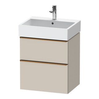 Duravit Meuble sous lavabo D-Neo 58,4x44,2 cm, blanc brillant, 1 porte, 1 tiroir