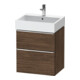 Duravit Meuble sous lavabo D-Neo 58,4x44,2 cm, ch/nb d, 1 tiroir, 1 coulissant-1