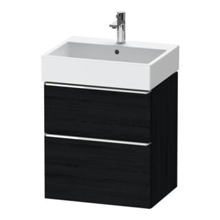 Duravit Meuble sous-lavabo D-Neo 58,4x44,2 cm, chêne/ivoire, 1 tiroir, 1 coulissant