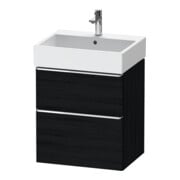Duravit Meuble sous-lavabo D-Neo 58,4x44,2 cm, chêne/ivoire, 1 tiroir, 1 coulissant-1
