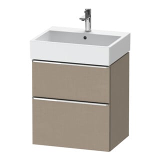 Duravit Meuble sous-lavabo D-Neo 58,4x44,2 cm, chêne/lin, 1 tiroir, 1 coulissant