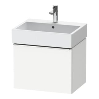 Duravit Meuble sous-lavabo D-Neo 58,4x44,2 cm, chrome/blanc, 1 tiroir, suspendu