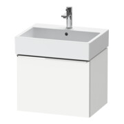 Duravit Meuble sous-lavabo D-Neo 58,4x44,2 cm, chrome/blanc, 1 tiroir, suspendu