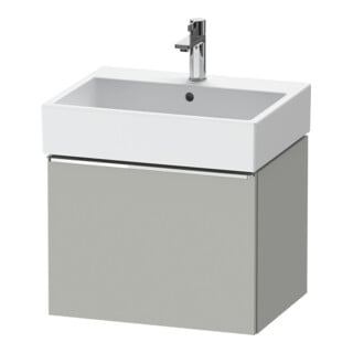 Duravit Meuble sous lavabo D-Neo 58,4x44,2 cm, chrome/mat, 1 tiroir, suspendu