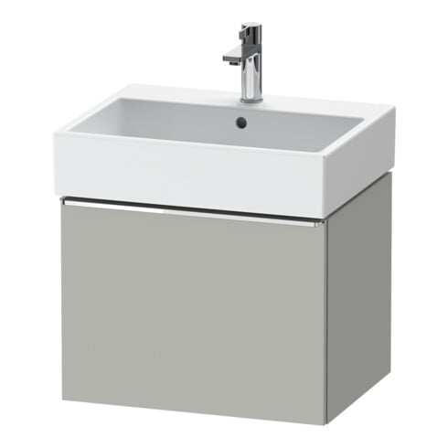Duravit Meuble sous lavabo D-Neo 58,4x44,2 cm, chrome/mat, 1 tiroir, suspendu