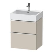 Duravit Meuble sous lavabo D-Neo 58,4x44,2 cm, chrome/taupe, 1 porte, 1 tiroir-1