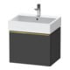 Duravit Meuble sous lavabo D-Neo 58,4x44,2 cm, gris mat, 1 tiroir, suspendu-1