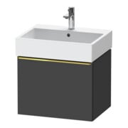 Duravit Meuble sous lavabo D-Neo 58,4x44,2 cm, gris mat, 1 tiroir, suspendu